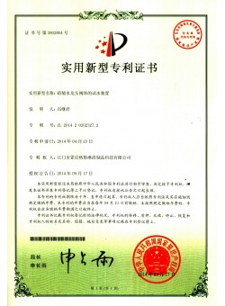 Water testing device for concealed faucet valve body